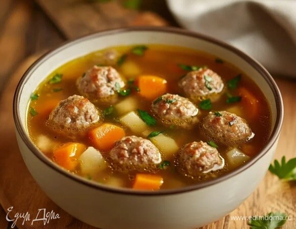 Суп из фарша с рисом