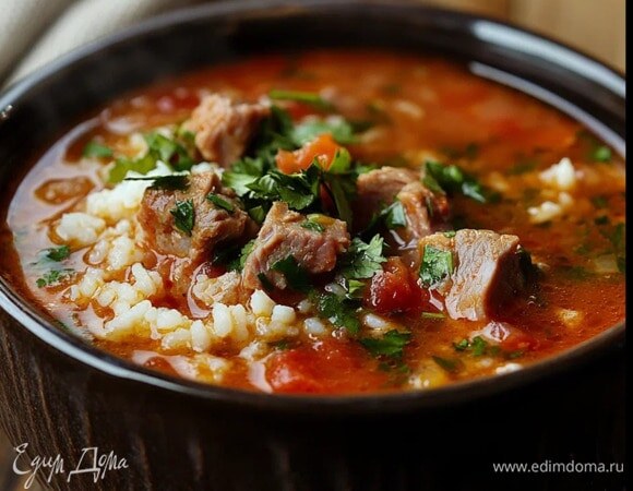Харчо из свинины с рисом