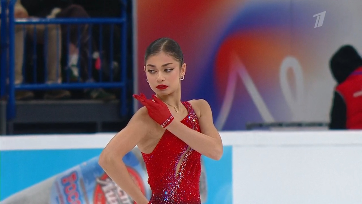    Аделия Петросян. Фото: стоп-кадр прямого эфира "Первого канала"