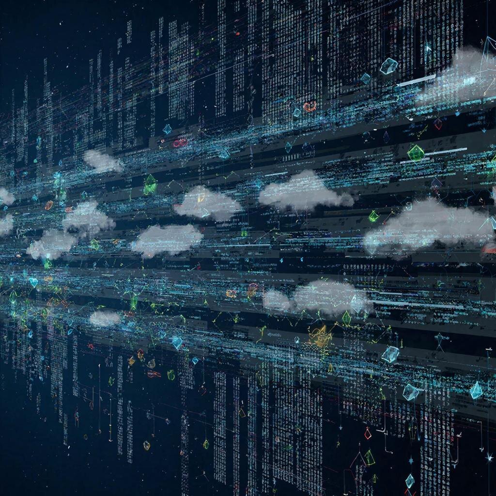 Цифровой мир, представленный ИИ.