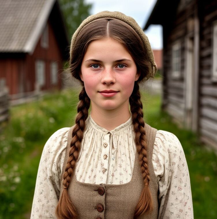 Эллен изображает прислугу на острове. Нейросеть.