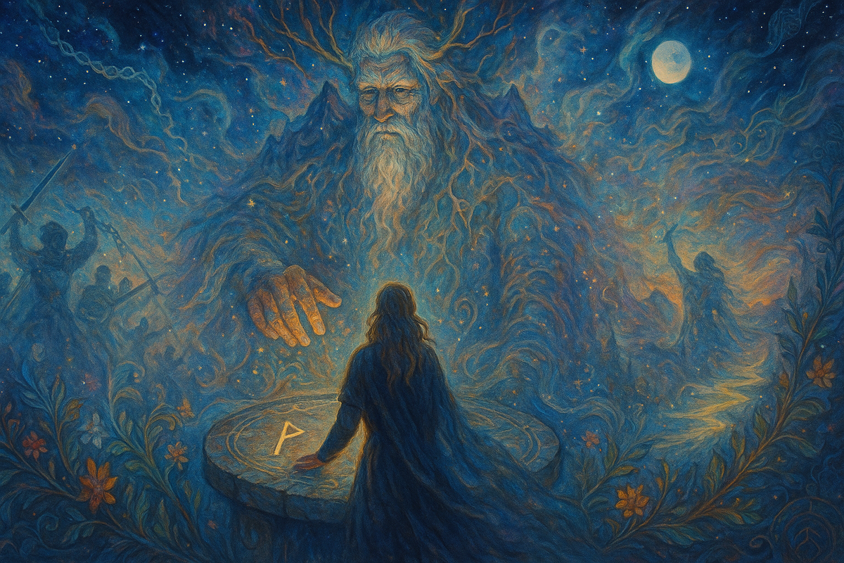 Послание Отца Рода: рунический расклад с Тейваз, Турисаз и Уруз о том, как пробудить в себе Воина Рода, поставить мощную защиту и подключиться к родовой силе. Гадание на рунах для тех, кто чувствует поддержку предков и хочет перестать предавать себя.