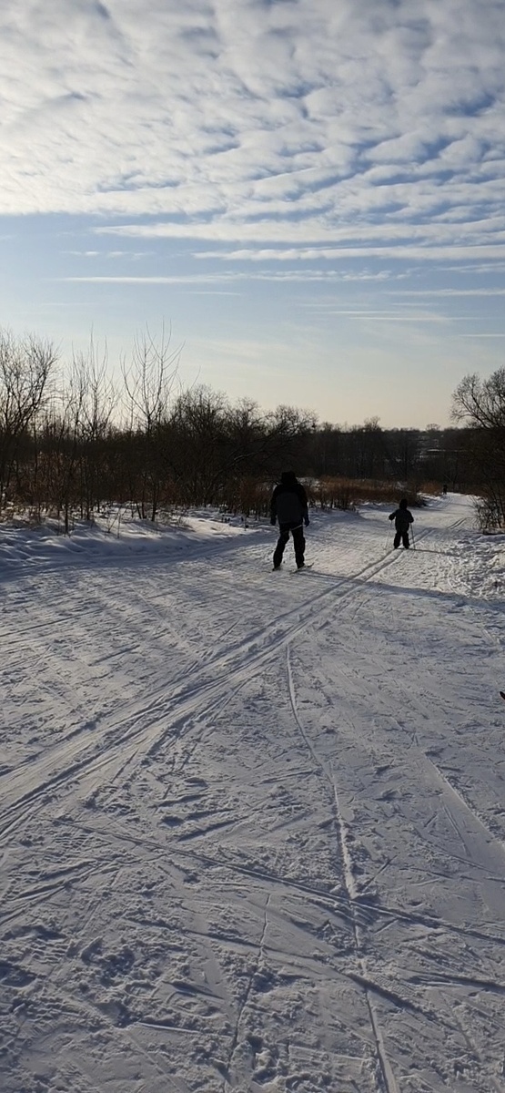 Лыжная трасса в парке «Северный» в Хабаровске. Фото автора канала