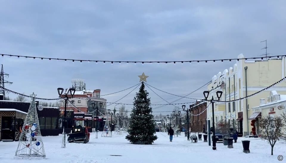    Новогодний городок на ул. Мало-Тобольской. Источник: barnaul.org