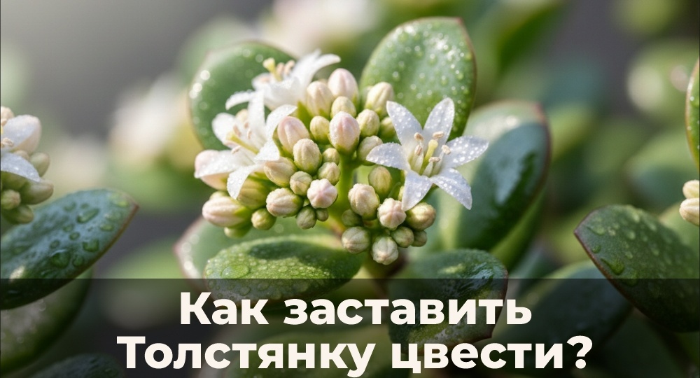 Толстянка зацветет, если решиться на это. Проверил на себе.