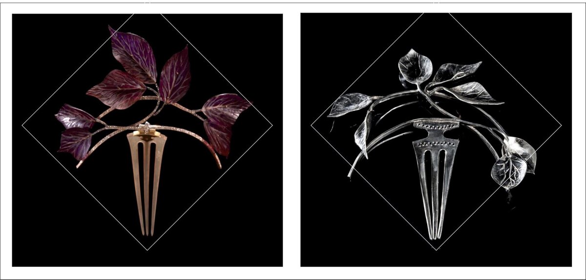 Пример 1. Рене Лалик. Гребень оригинал и реплика