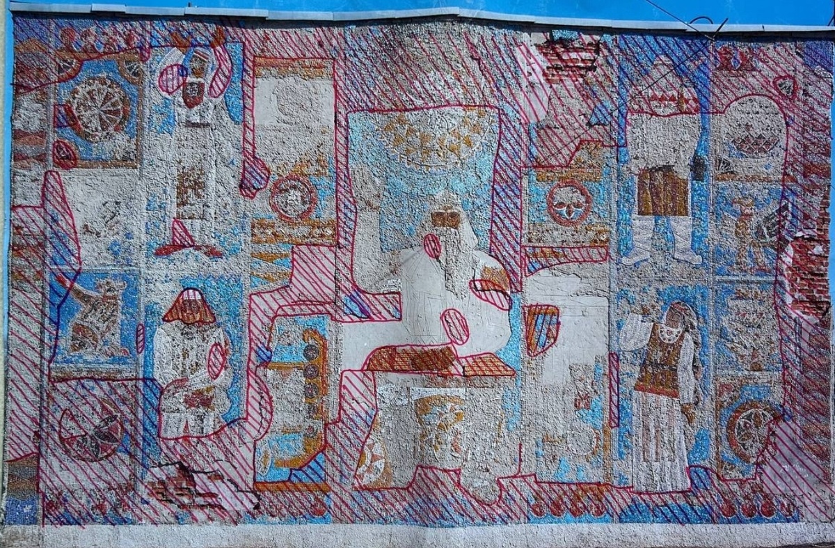    «Мозаика может начать отваливаться в любую минуту»: эксперты подвели итоги обследования панно в Питкяранте© Сохраним панно «Калевала» в городе Питкяранта / VK