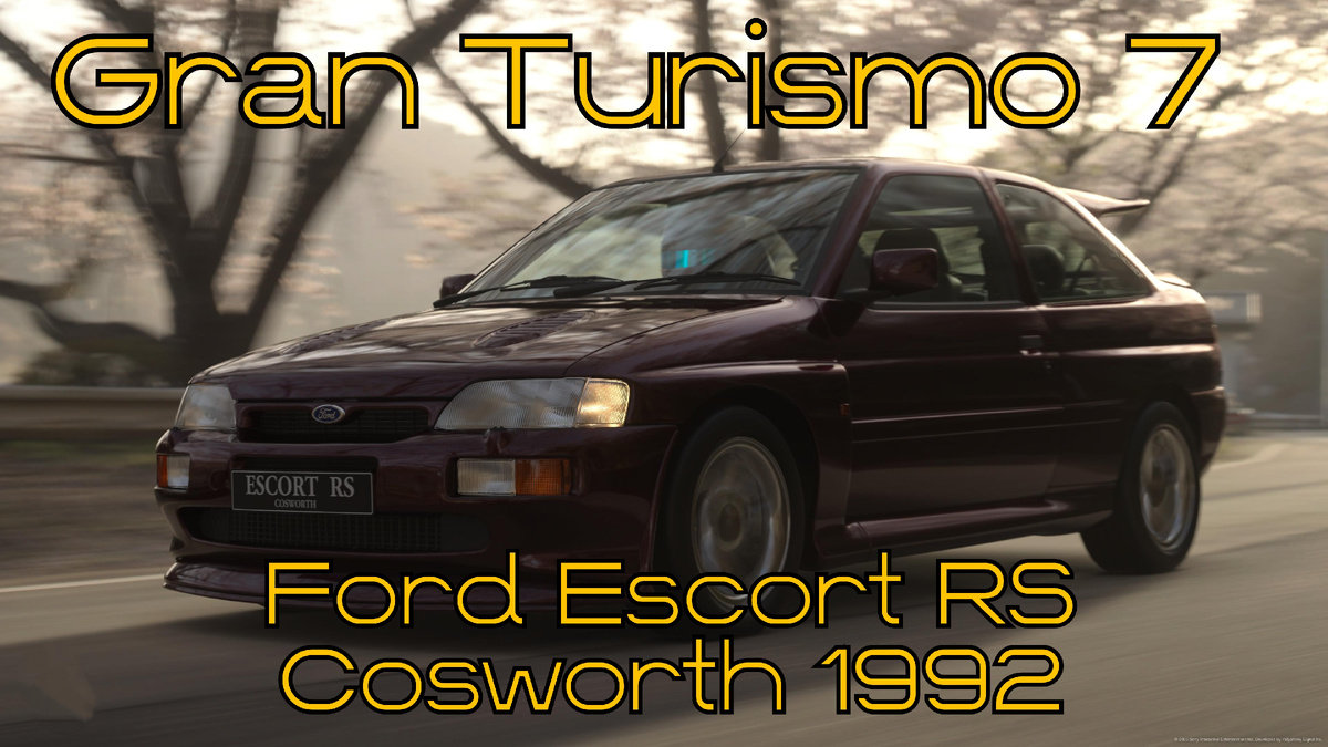 ## Ford Escort RS Cosworth 1992 — Мощный Инструмент Победы в мире Gran Turismo 7 🌍⚡️
