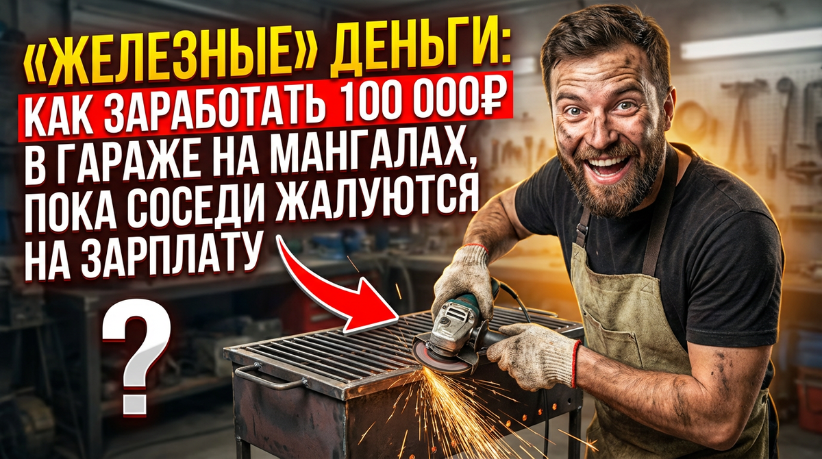 «Железные» деньги: как заработать 100 000₽ в гараже на мангалах, пока соседи жалуются на зарплату