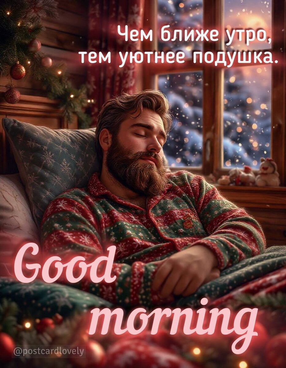 Открытки «Доброе зимнее утро»: пробуждение в сказке