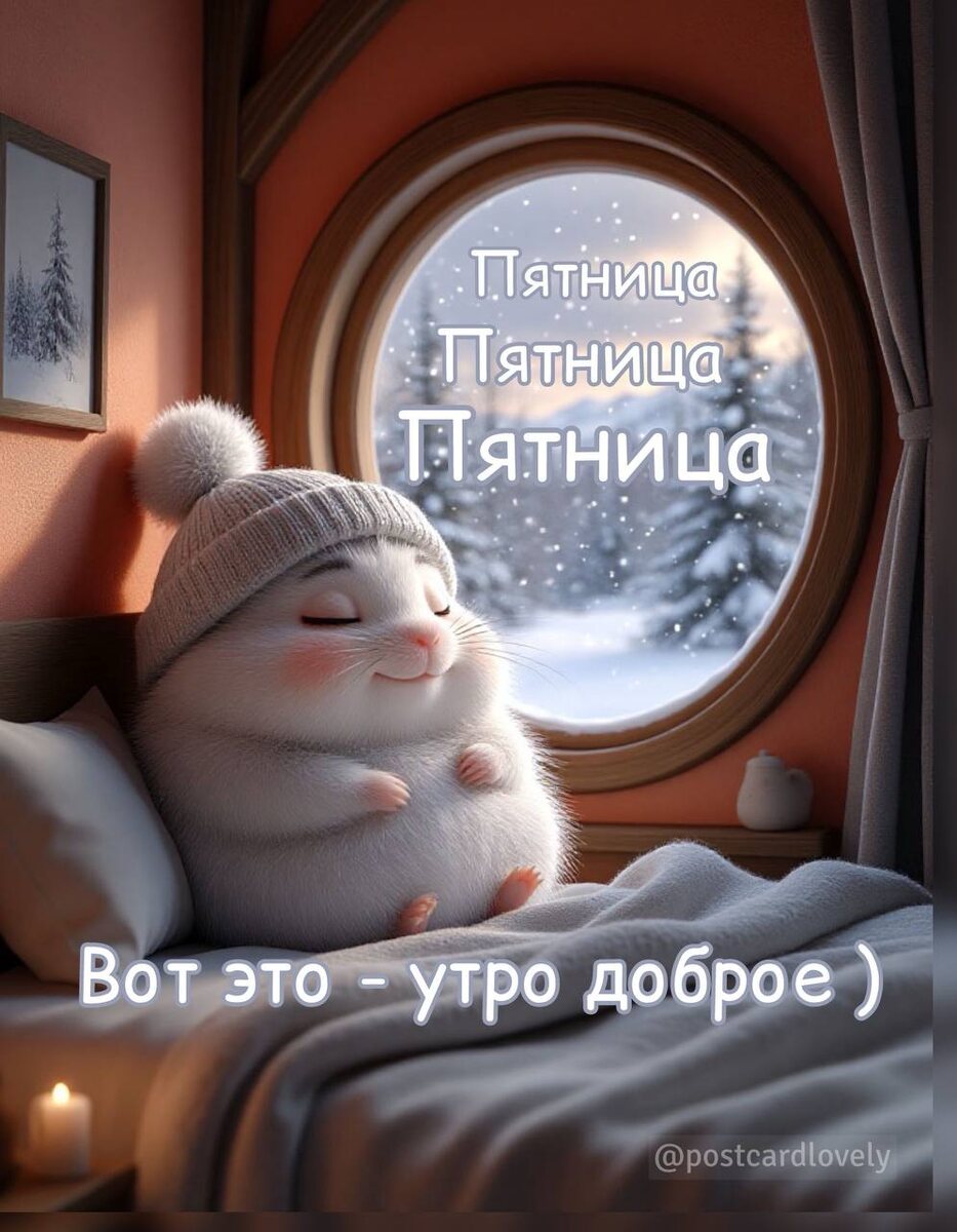 Открытки «Доброе зимнее утро»: пробуждение в сказке