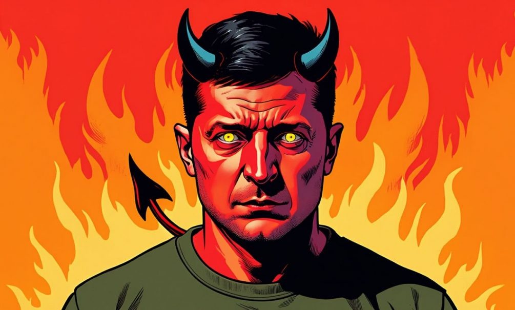   Зеленский хочет воевать. Иллюстрация: "Блокнот"