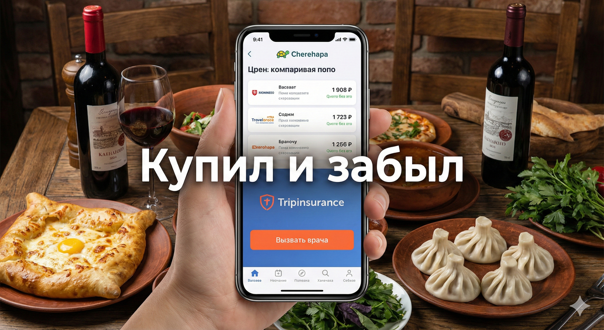 Сравнение цен на страховку в Грузию Cherehapa Tripinsurance Сравни.ру.