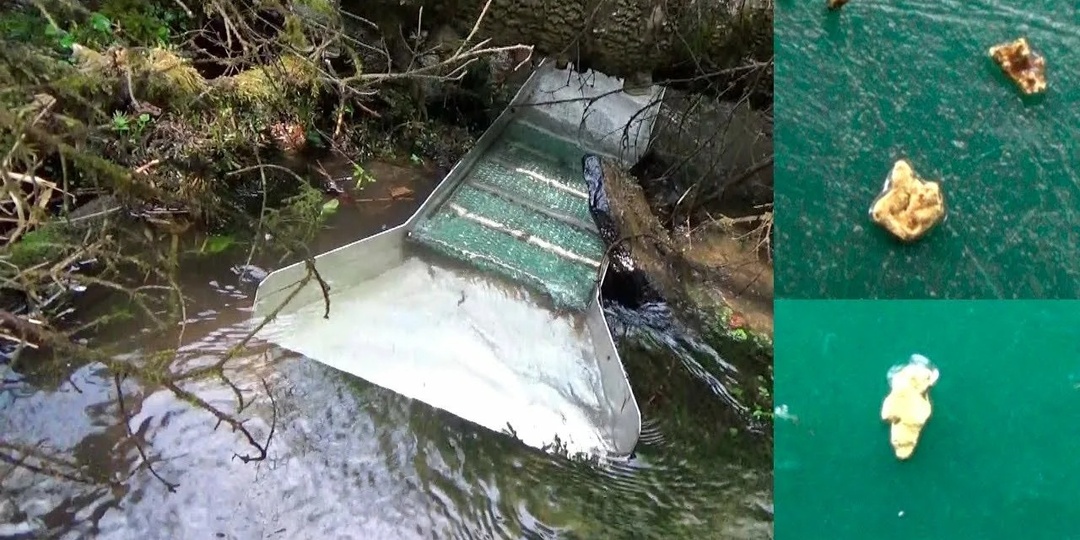 Ловушки для золота в ручьях и реках, природные и искуственные!