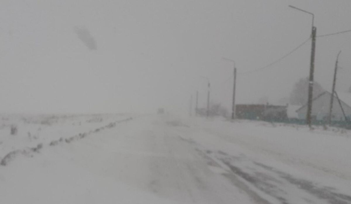     Метель на дороге. Источник: i-gazeta.com Автор фото: Владимир Шакиев