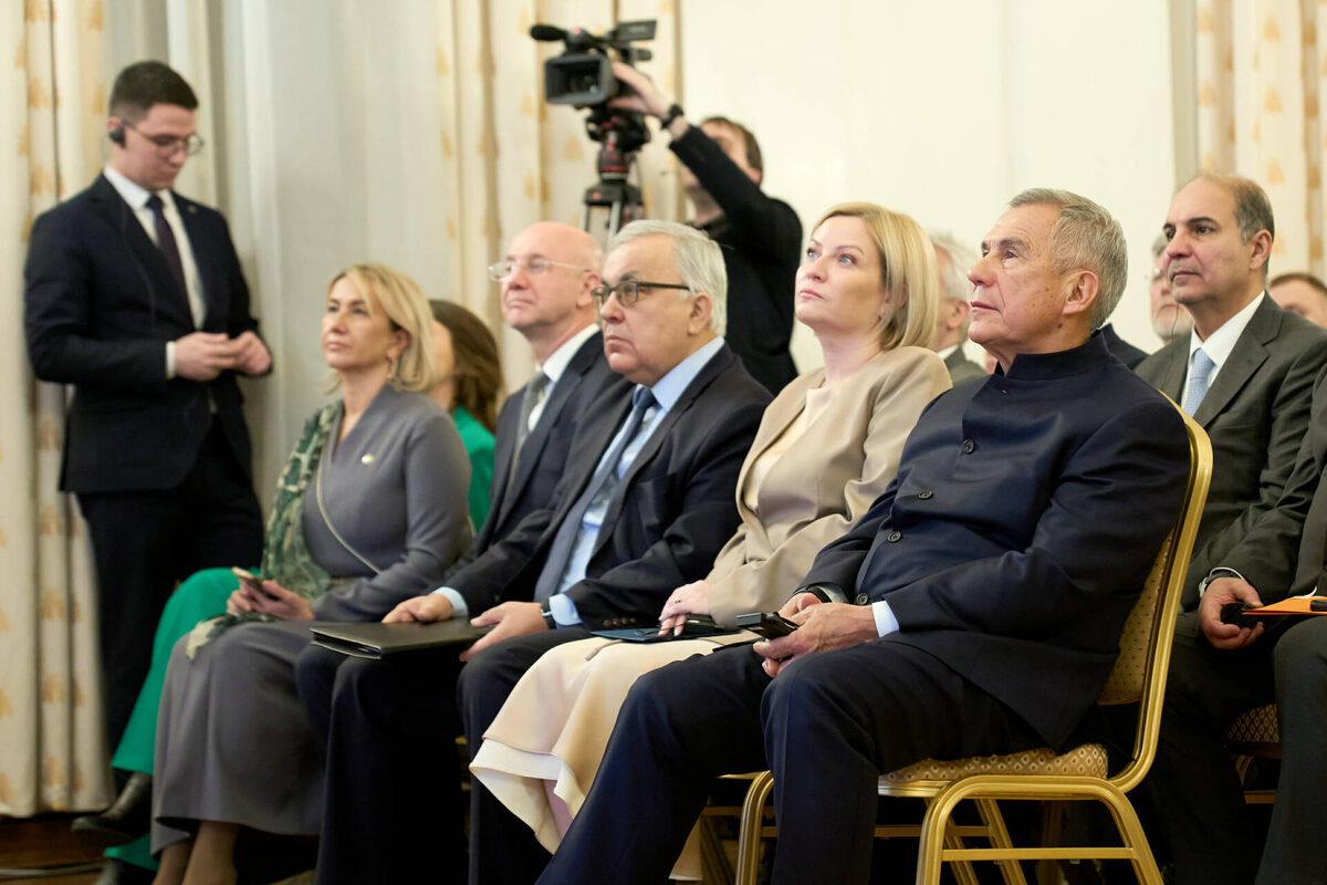 Презентация Года «Казань – культурная столица исламского мира – 2026» состоялась в Доме приемов МИДа РФ. Фото: rais.tatarstan.ru