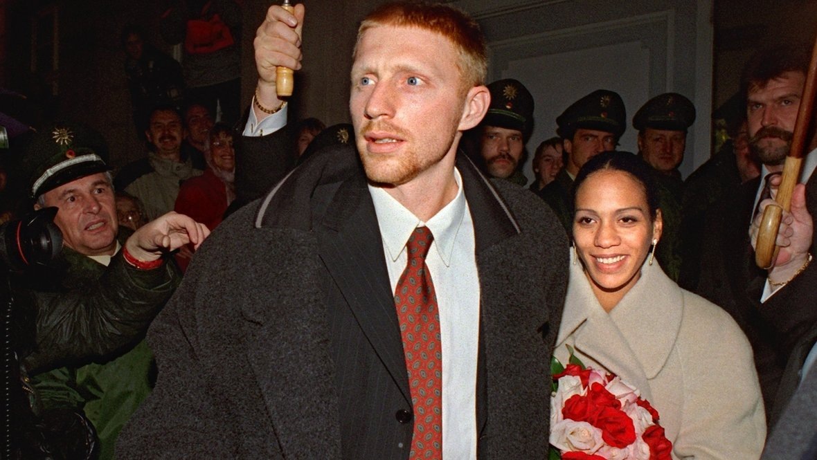    Борис Беккер и Барбара Фелтус. Global Look Press