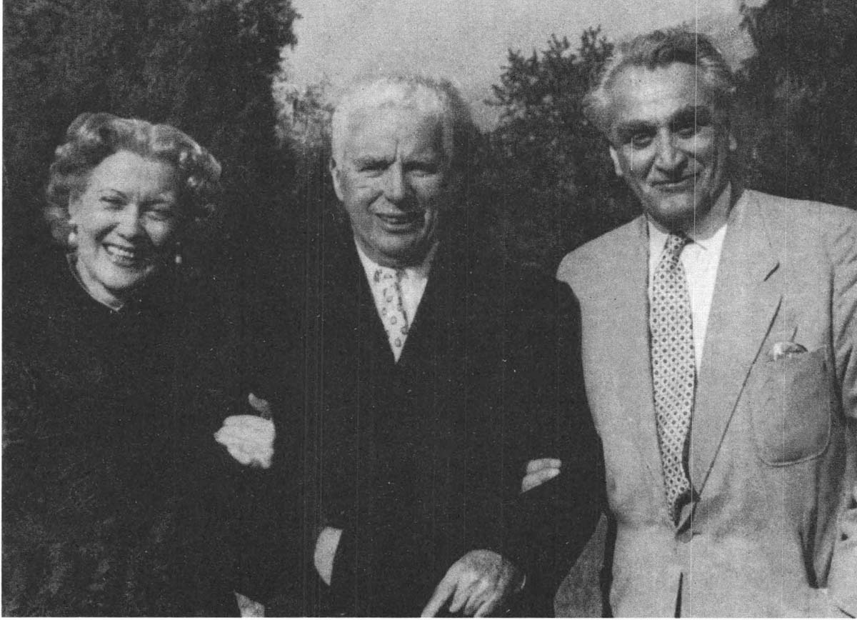  Любовь Орлова, Чарли Чаплин, Григорий Александров. Швейцария