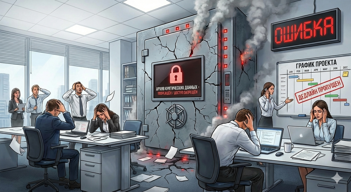 Когда "Архив" с критической информацией перестаёт открываться — это удар по рабочим процессам.