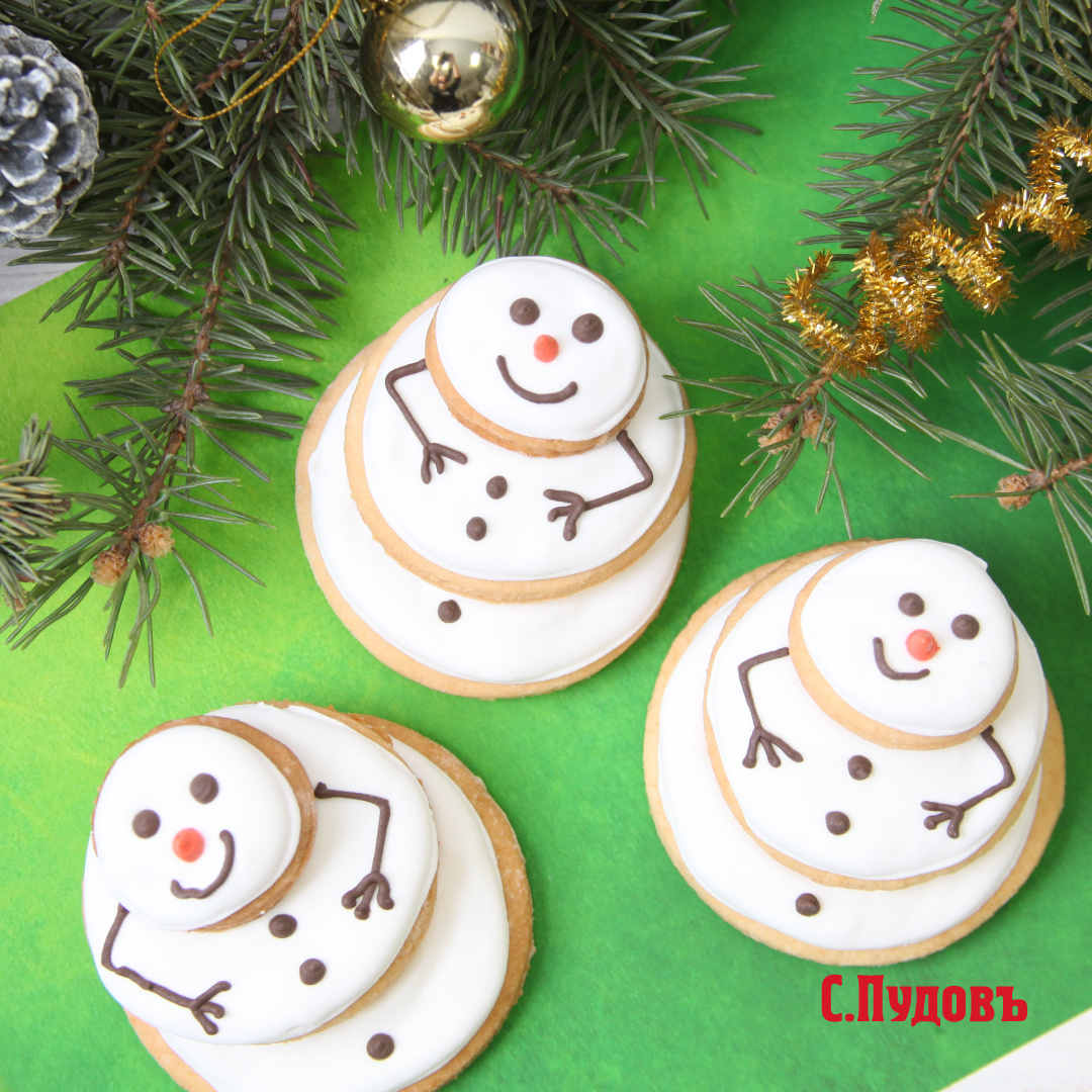 Печенье «Снеговики»