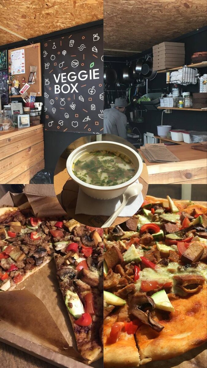 Так выглядел Veggie Box в 2017 году: в маленьком контейнере с мини-кухней