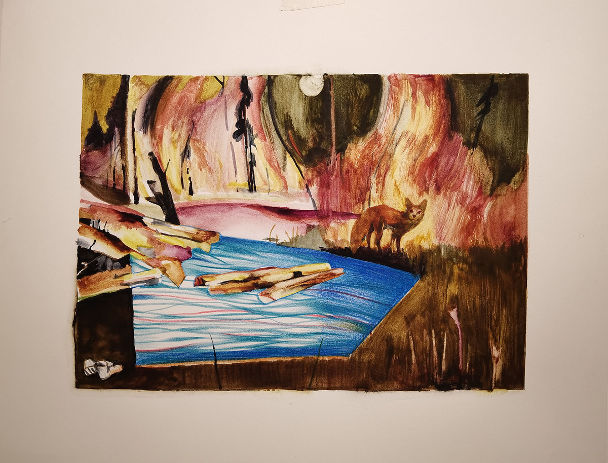    Это лава бумажного вулкана