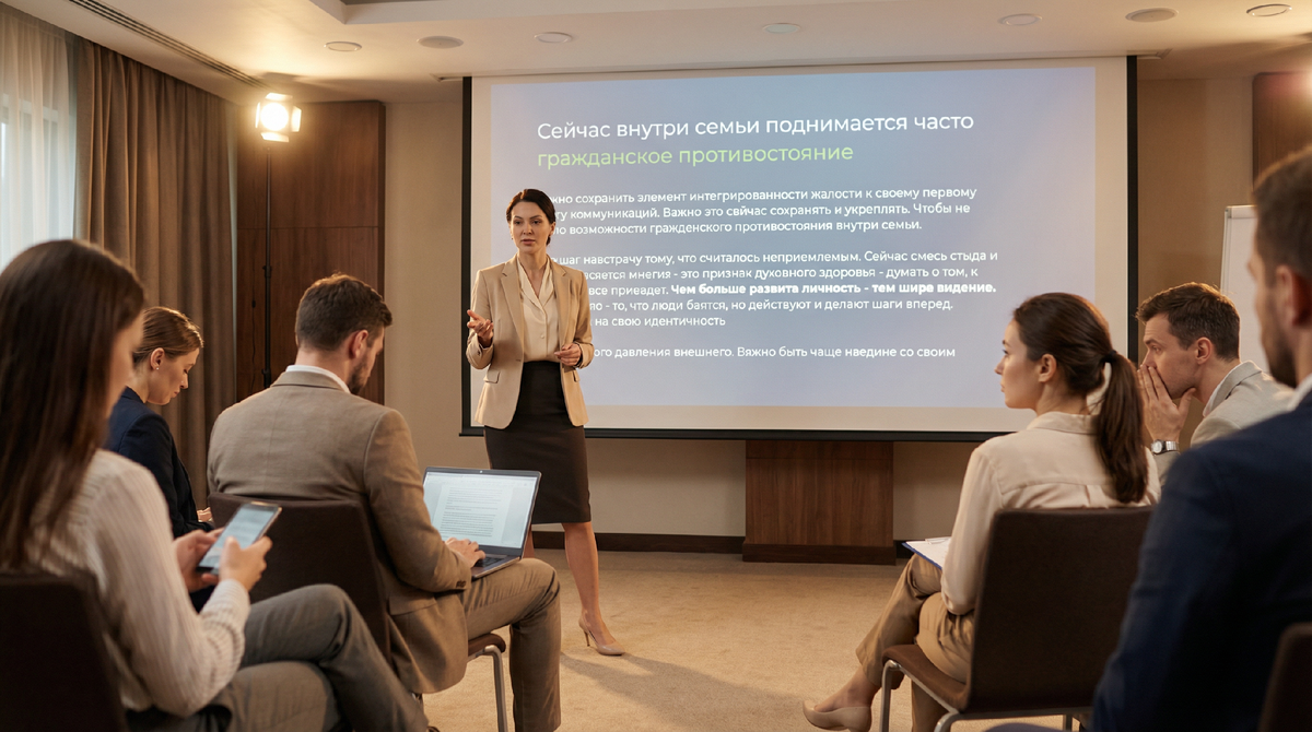 Вот так выглядели слайды и конечно же это очень скучно смотреть