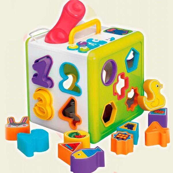 Детский кубик сортер