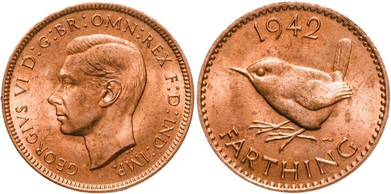 Франк с изображением птицы