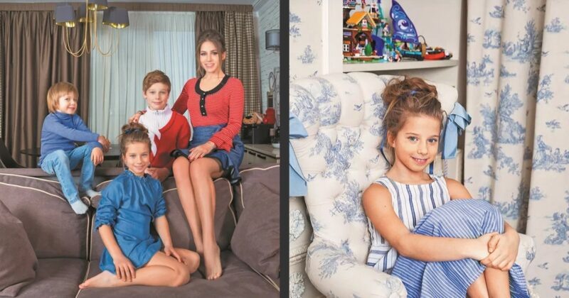    Юлия Барановская с детьми в своей первой собственной квартире