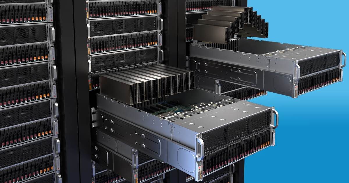    Только в одном сервере может стоять с десяток модулей ОЗУ. Изображение: supermicro.com