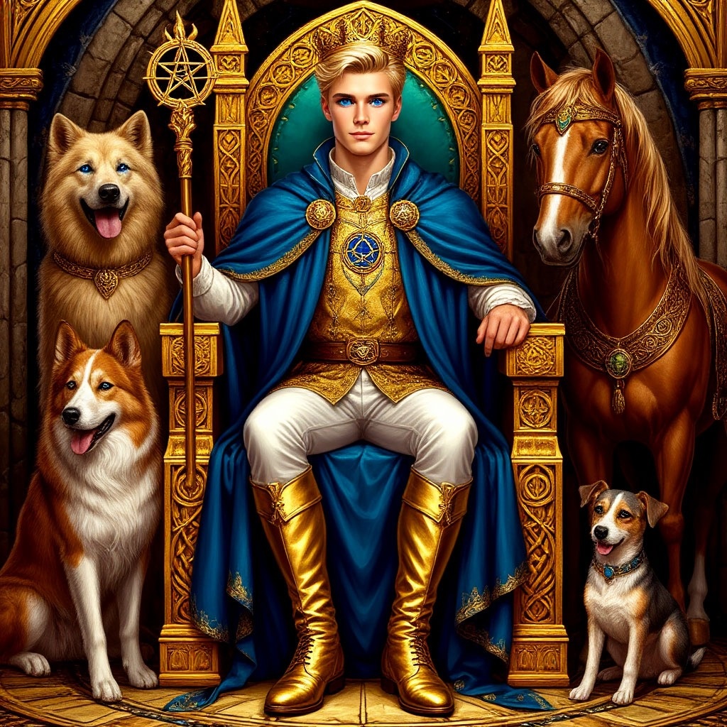 Генерация Короля Пентаклей авторская.