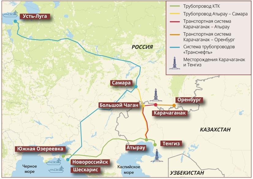 Нефтепроводная транзитно-экспортная система каспийско-черноморского ареала с ее выходом на российскую Балтику