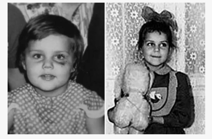 Ольга в детстве 