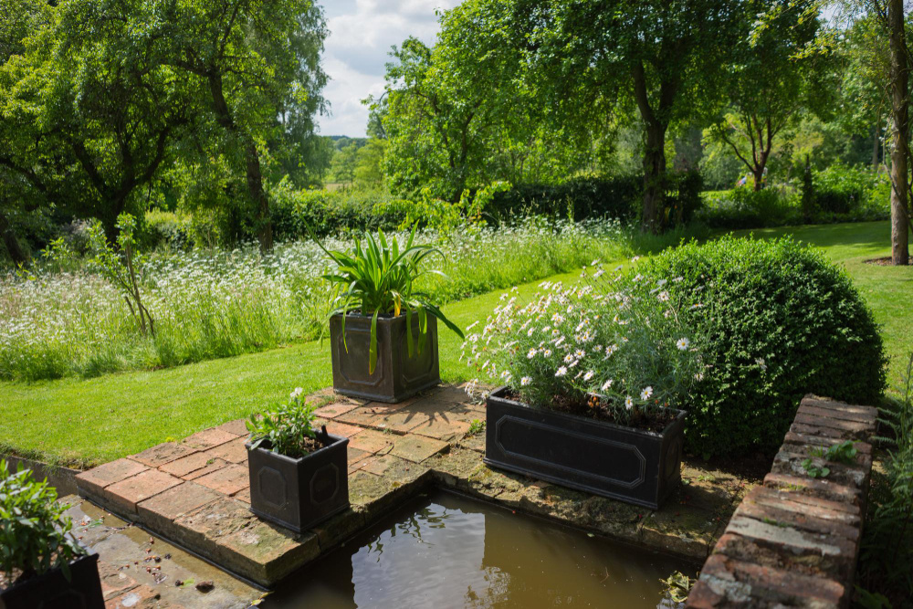 Экологичный ландшафтный дизайн с водоемом