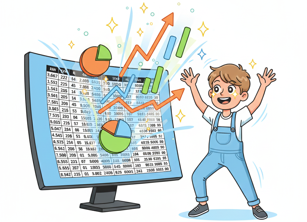 Превращение цифр в графики