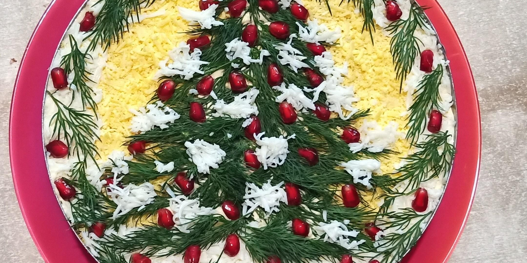 Салат Новогодняя елочка