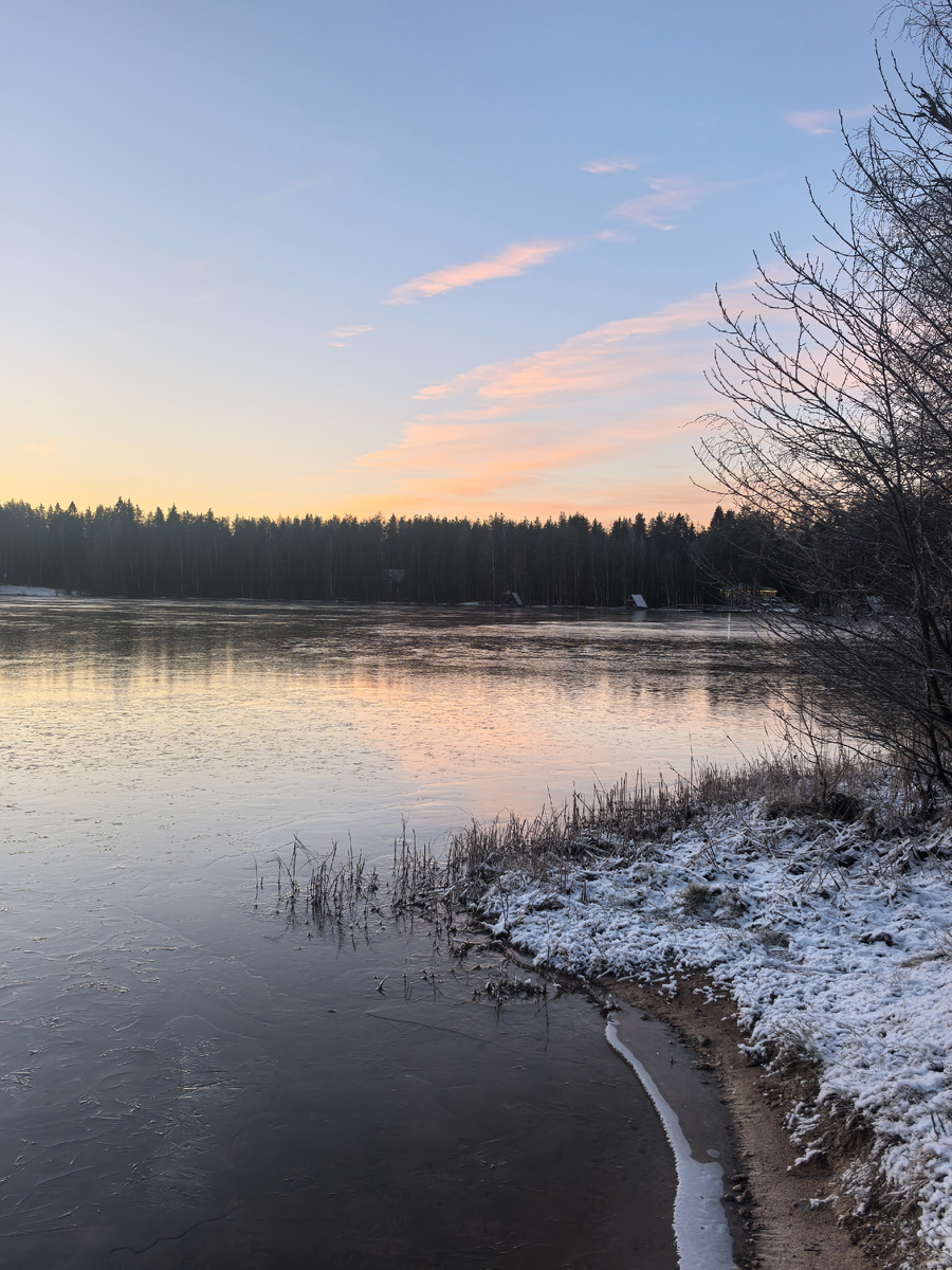 Утром все затянуто