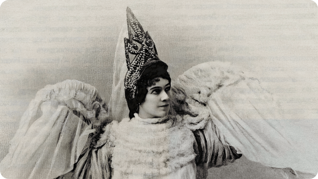 Надежда Забела в роли Царевны-Лебедь.