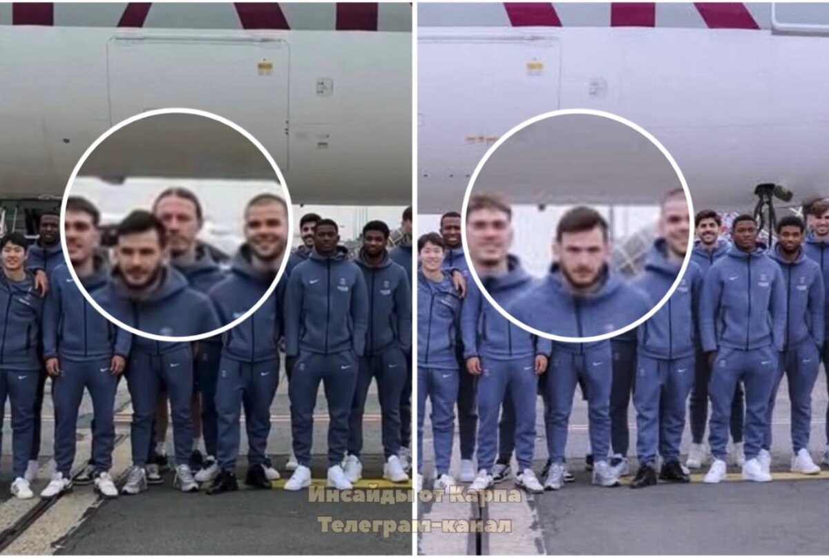 Матвея Сафонова стерли с фото команды. Но ноги остались:) Фото: ki-news.ru