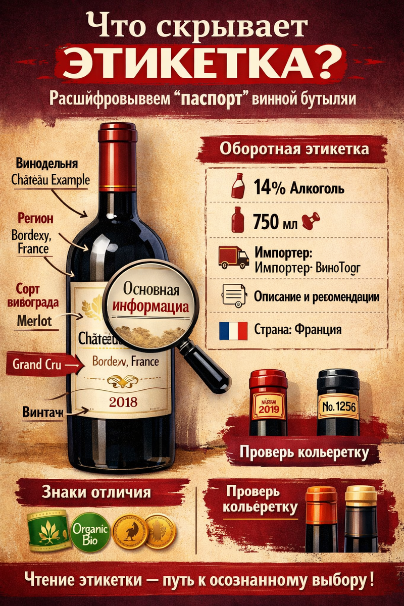 Винная этикетка.