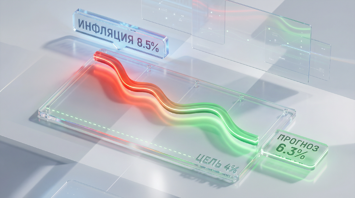 Инфографика: Траектория падения инфляции. Для Onefinans