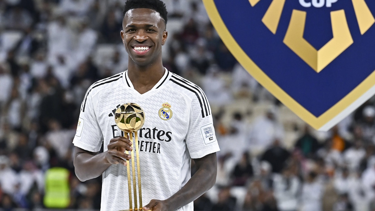    Винисиус Жуниор в 2024 году одержал победу в FIFA Best. Фото: GLOBAL LOOK PRESS