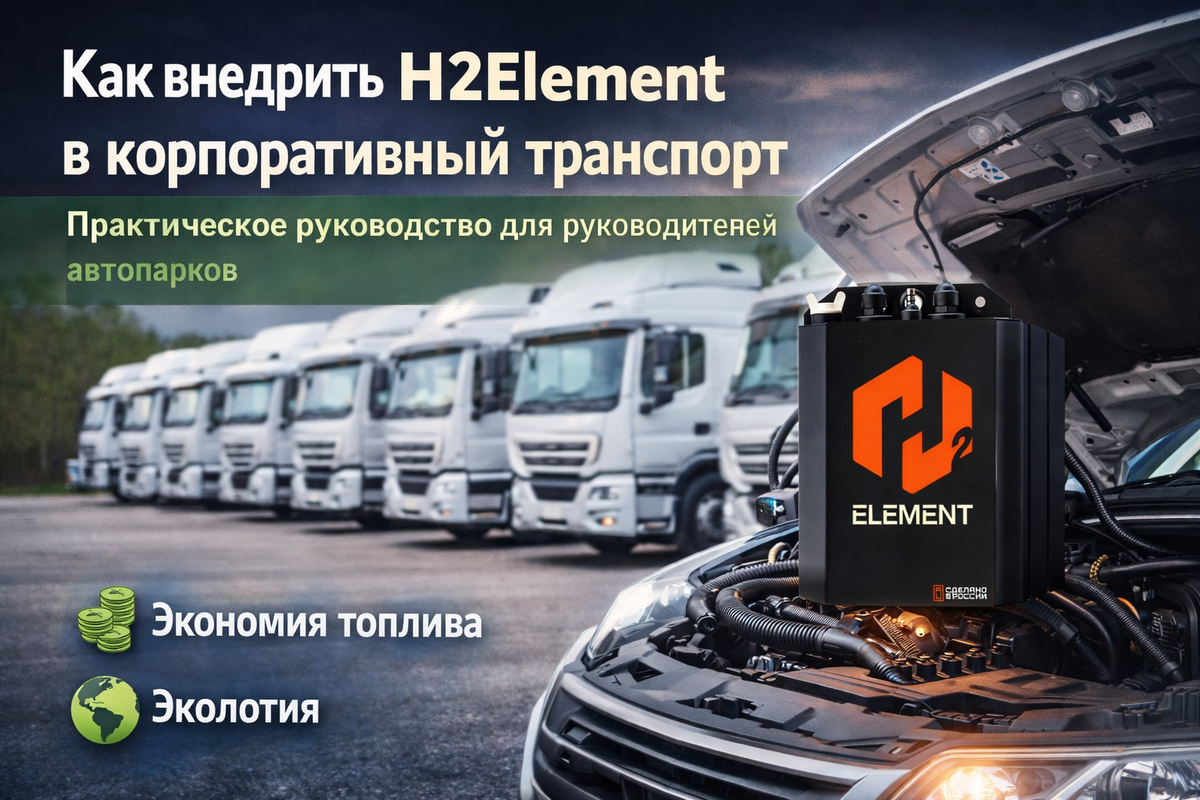 Как внедрить H2Element водородный генератор в корпоративный транспорт
