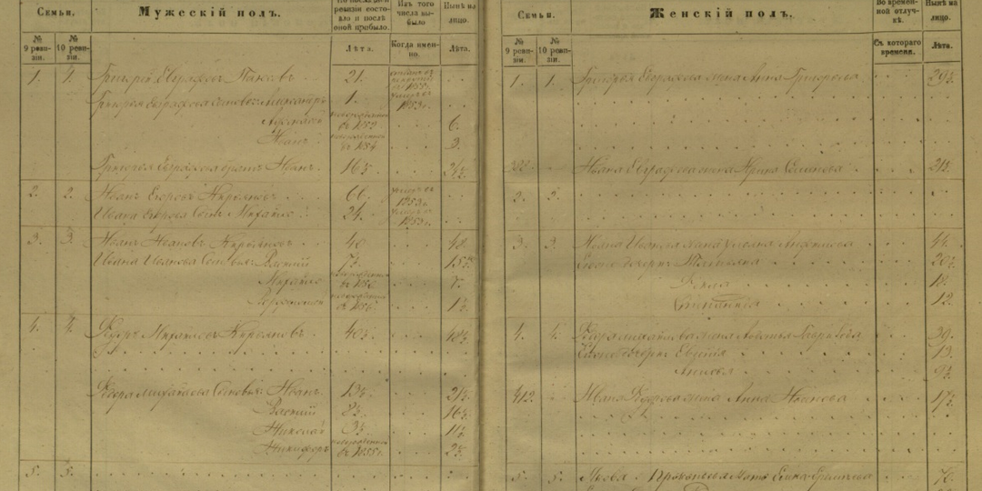 Читаем ревизские сказки: 10 ревизия