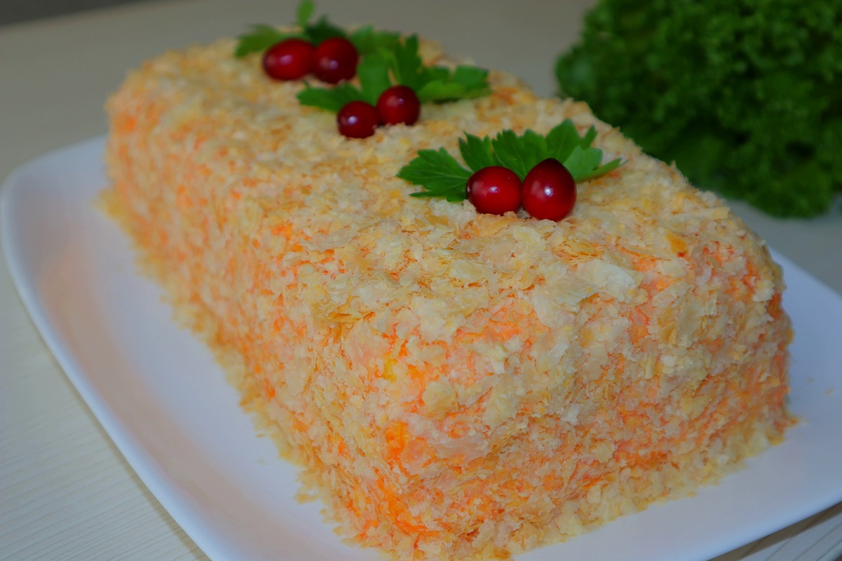 Торт закусочный на праздничный стол 