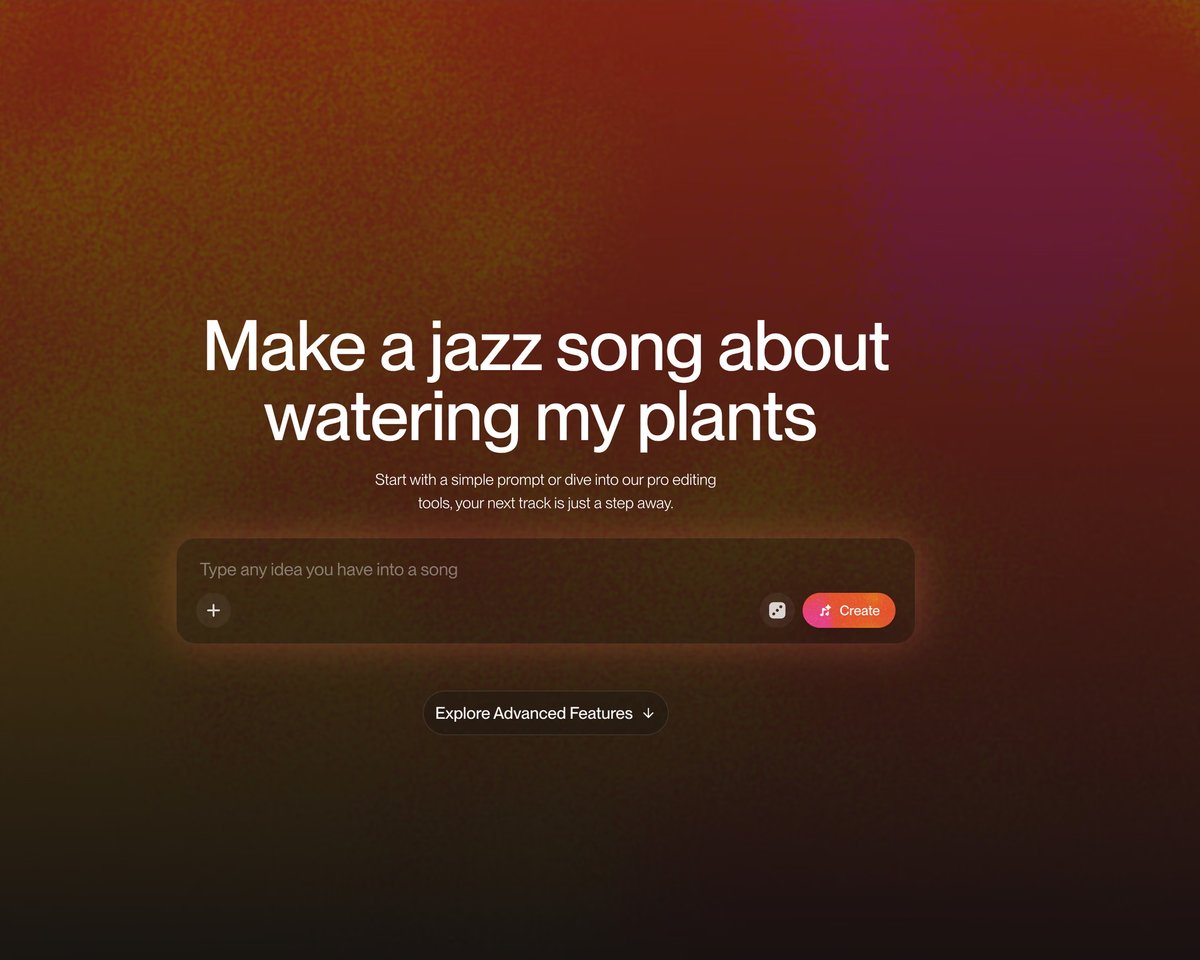«Новые творческие возможности»… скриншот из музыкального генератора Suno AI. Фото: Suno