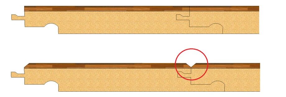 Ламинат без фаски и с фаской