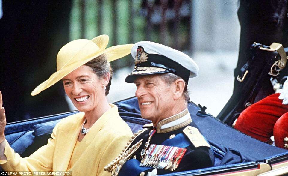 Сьюзан Баррантес и принц Филипп на свадьбе Сары Фергюсон и принца Эндрю