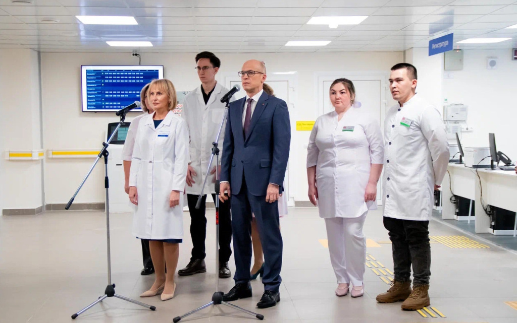  Открытие поликлиники в Сарапуле. Фото: Данил Иванов